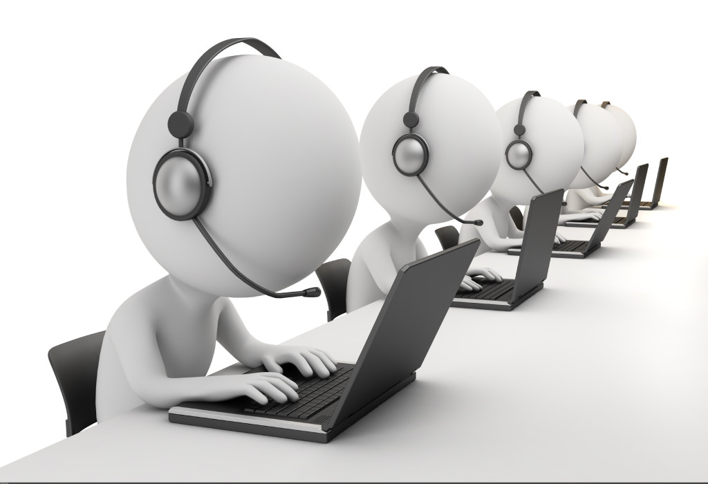 Stock figures on lap tops demonstrating proactive monitoring