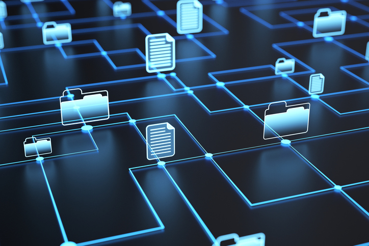 Files and folders on a network